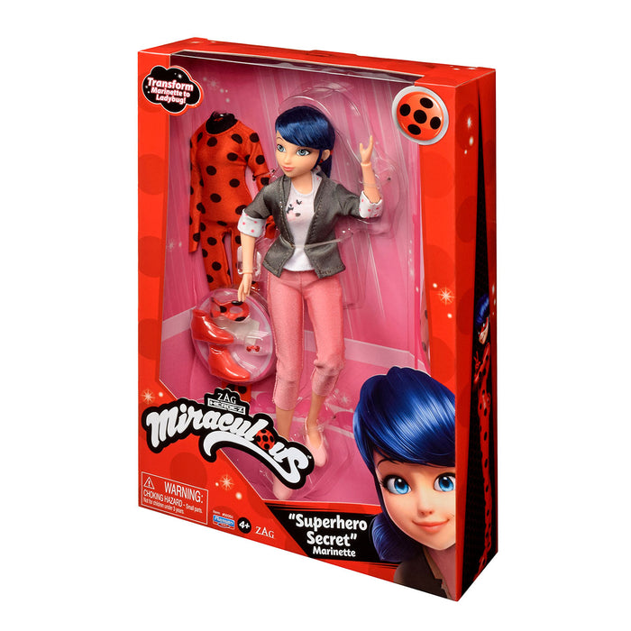 Miraculous Buburuza | Marinette cu Haine de Schimb | 30 cm